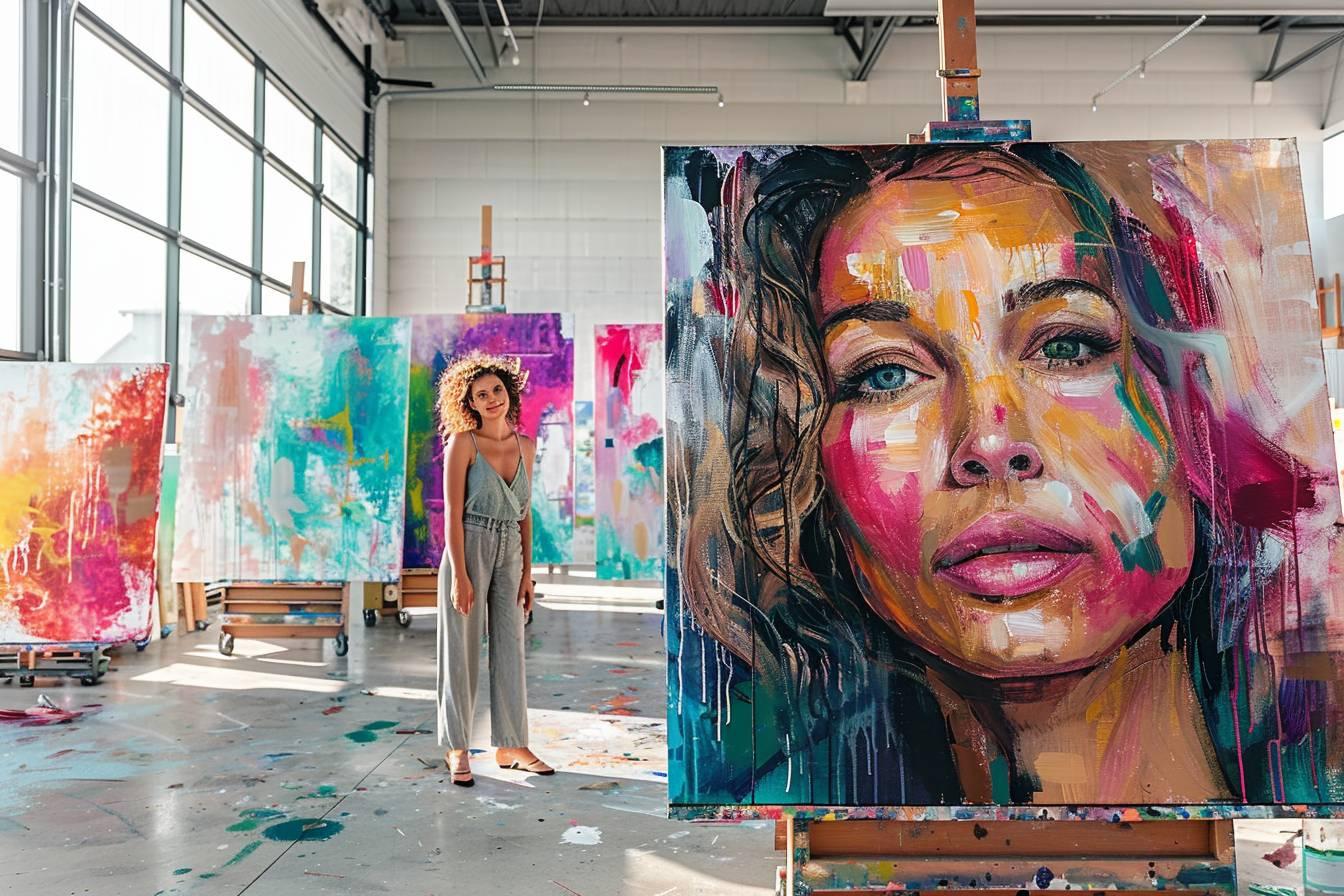 Gina Gray : la talentueuse artiste contemporaine qui révolutionne l'art abstrait avec ses œuvres uniques