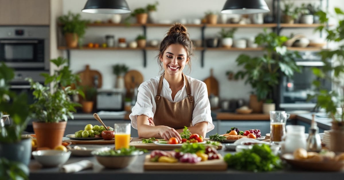 Anne-Sophie Pic, cheffe étoilée française, en cuisine dans un cadre moderne et élégant