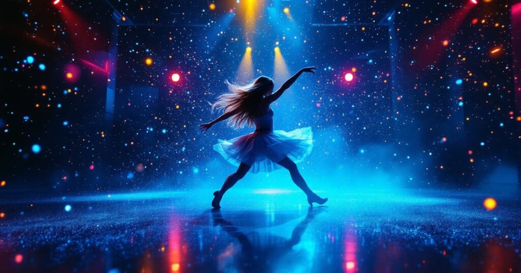 Danse avec les Stars TF1 : couples de danseurs professionnels sur scène sous les projecteurs