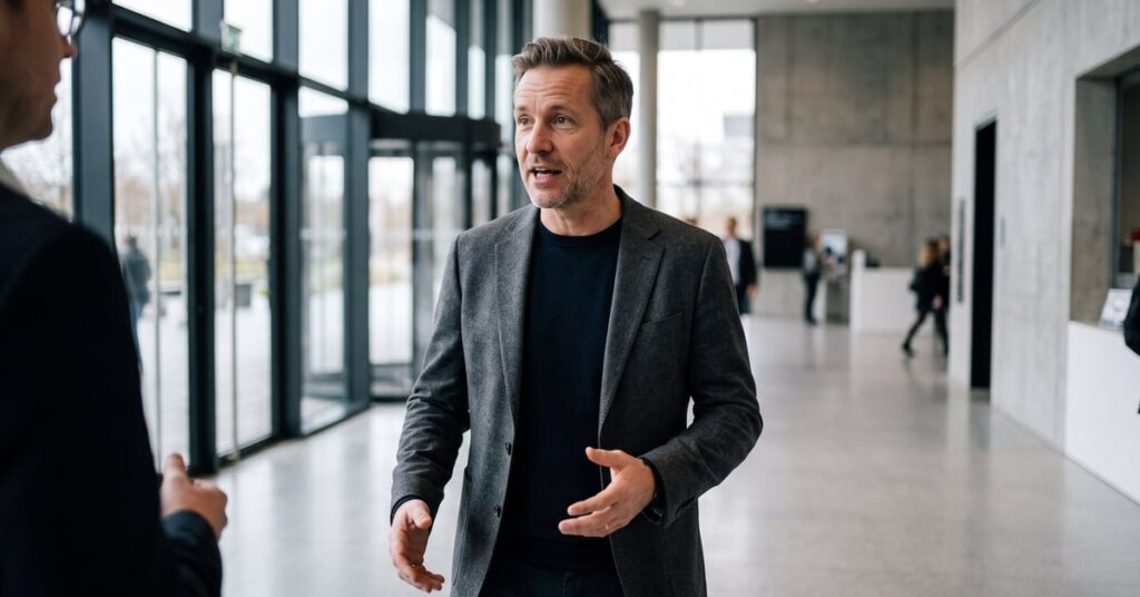 Célébrité homme : portrait d'un homme charismatique incarnant le statut d'icône masculine