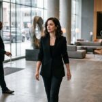 Célébrité française sous les projecteurs, portrait éditorial authentique illustrant le parcours d'une star