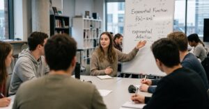 Illustration visuelle de la définition exponentielle en mathématiques