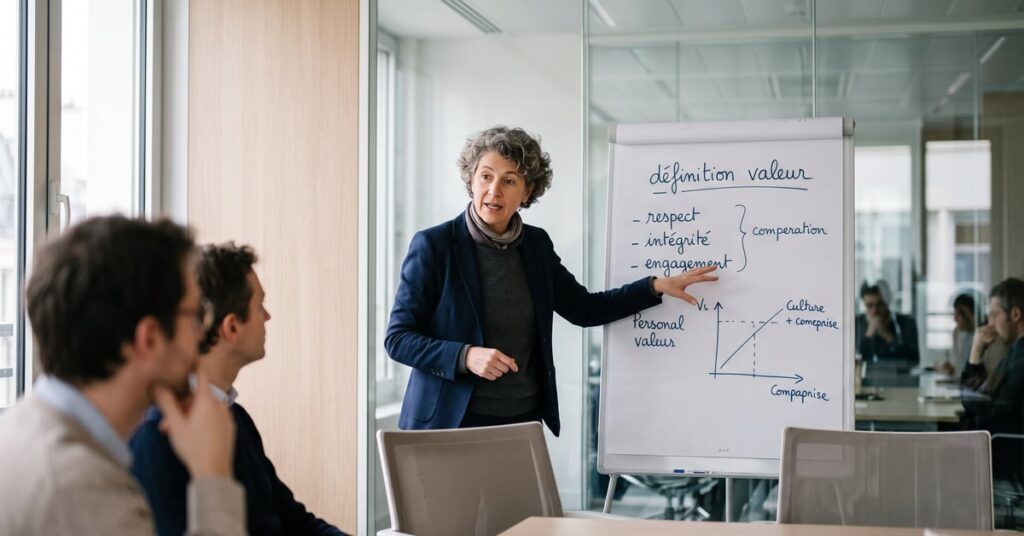 Définition valeur : représentation visuelle du concept de valeur en français
